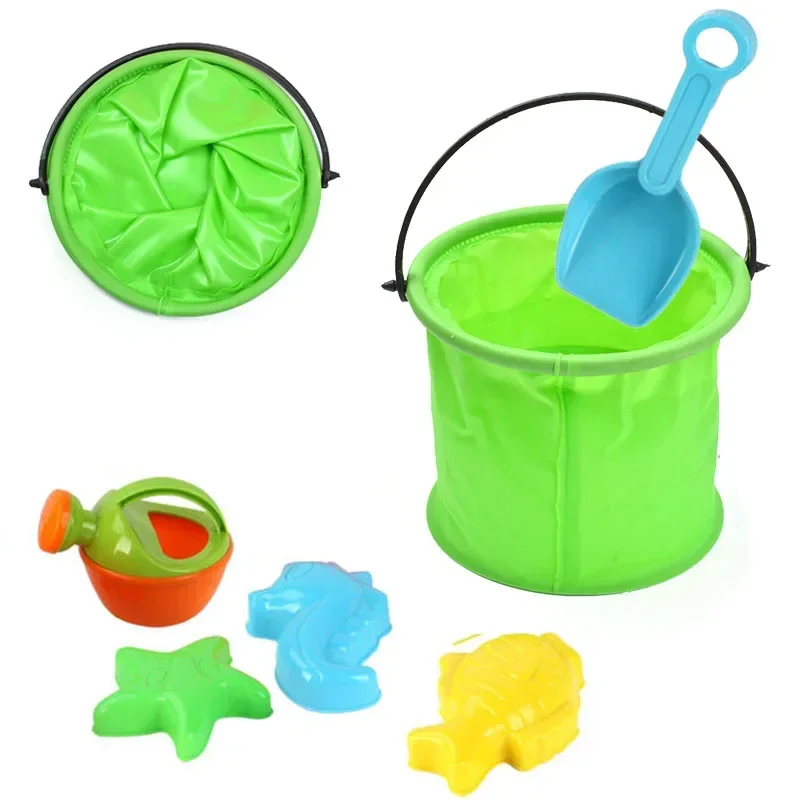 Beach Sand Bucket Toy  Collaps - Gardening Tools For Toddlers 评论和价格