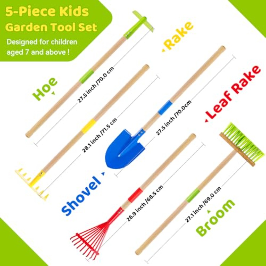 Garden Tool Set: Safe Toddler  - Gardening Tools For Toddlers 评论和价格