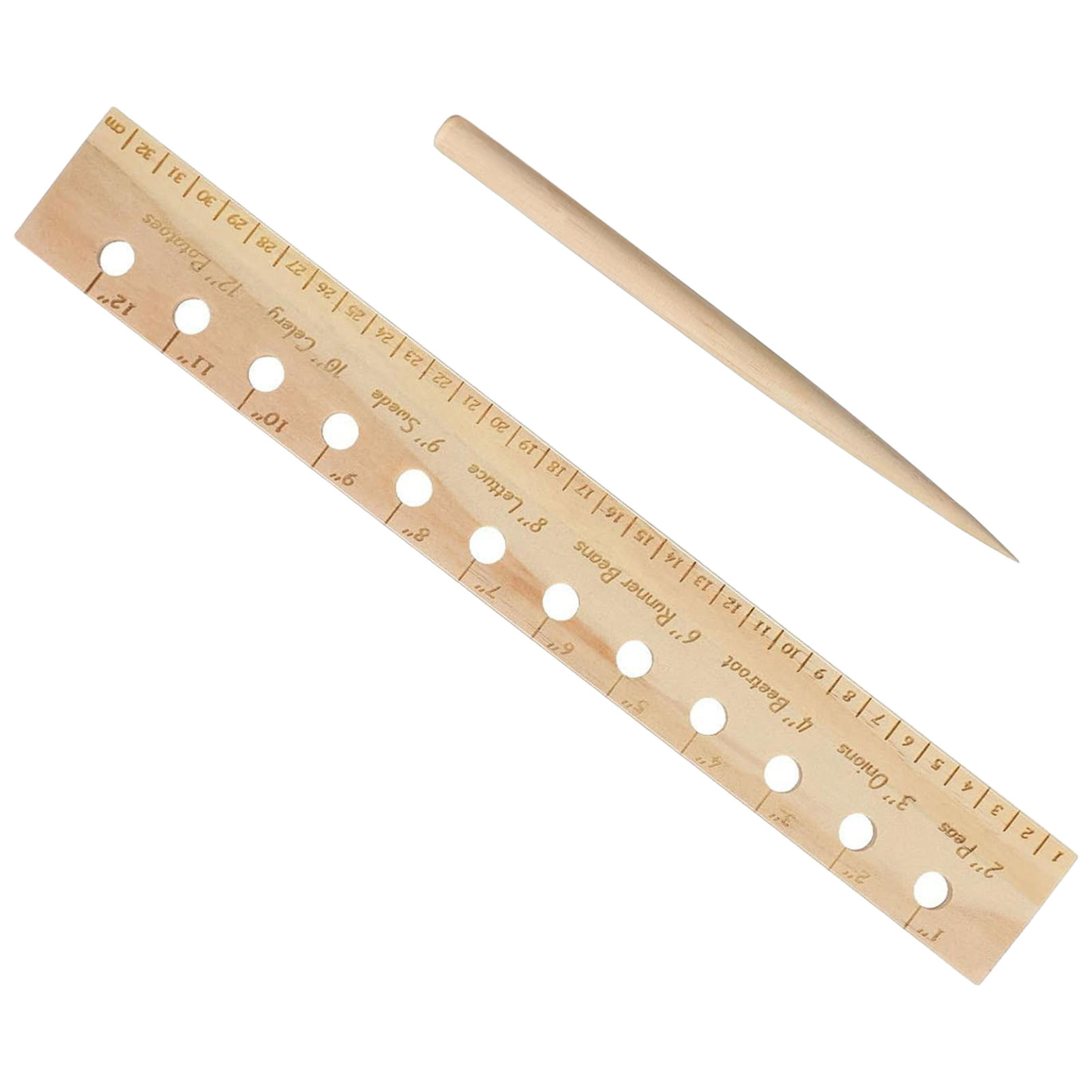Solid Wood Planting Ruler for  - Gardening Tools For Beginners 评论和价格