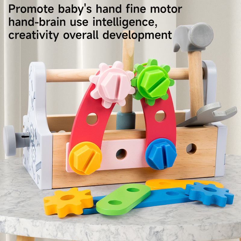 Children Toolbox Wooden Toys D - Gardening Tools For Toddlers 评论和价格