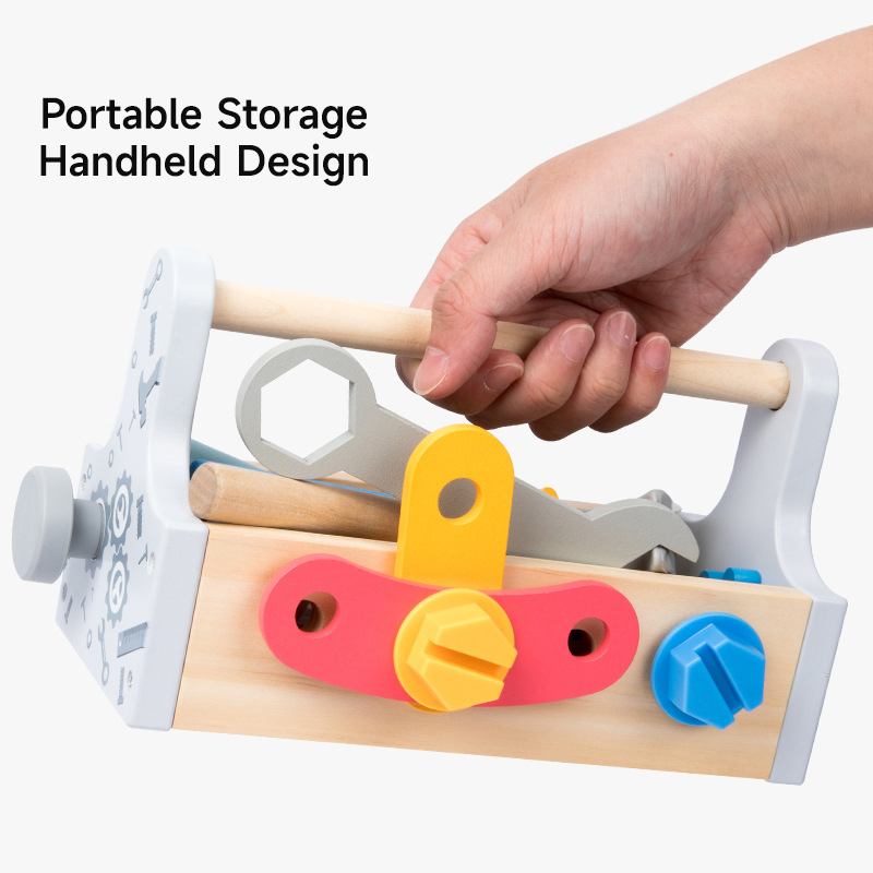 Children Toolbox Wooden Toys D - Gardening Tools For Toddlers 评论和价格