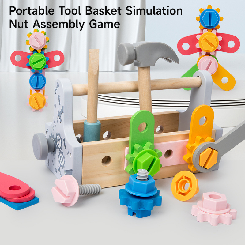 Children Toolbox Wooden Toys D - Gardening Tools For Toddlers 评论和价格