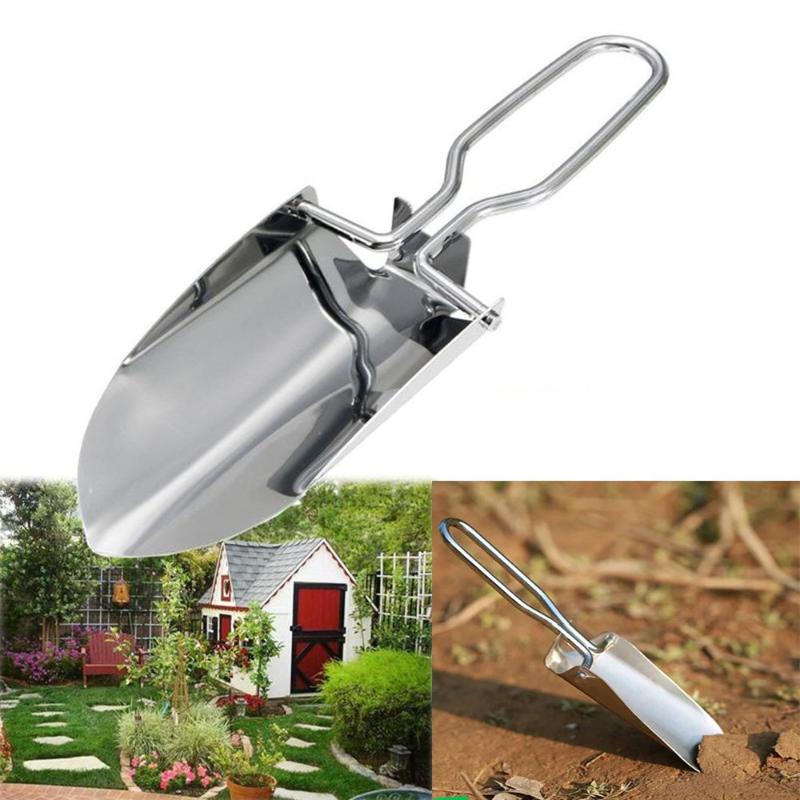 1/2pcs Stainless Steel Folding - Gardening Tools Spade 评论和价格