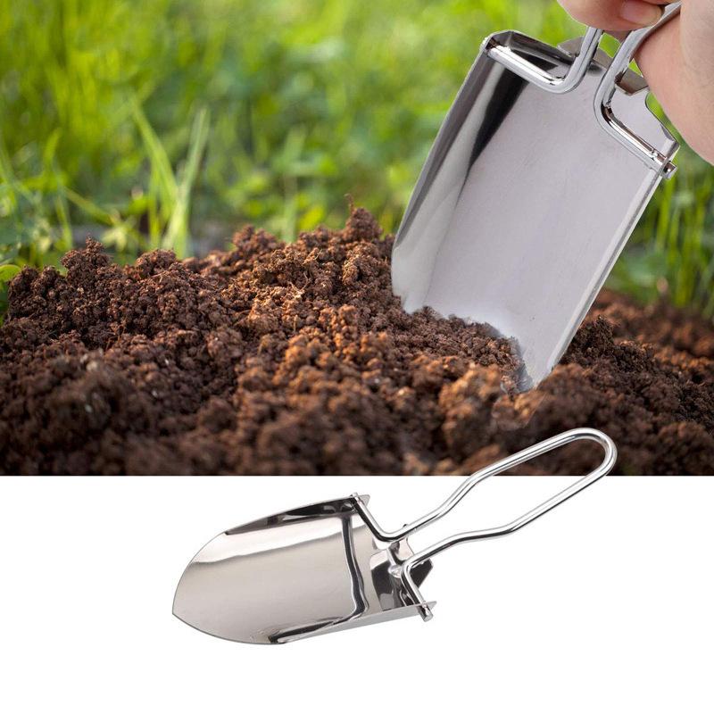 1/2pcs Stainless Steel Folding - Gardening Tools Spade 评论和价格