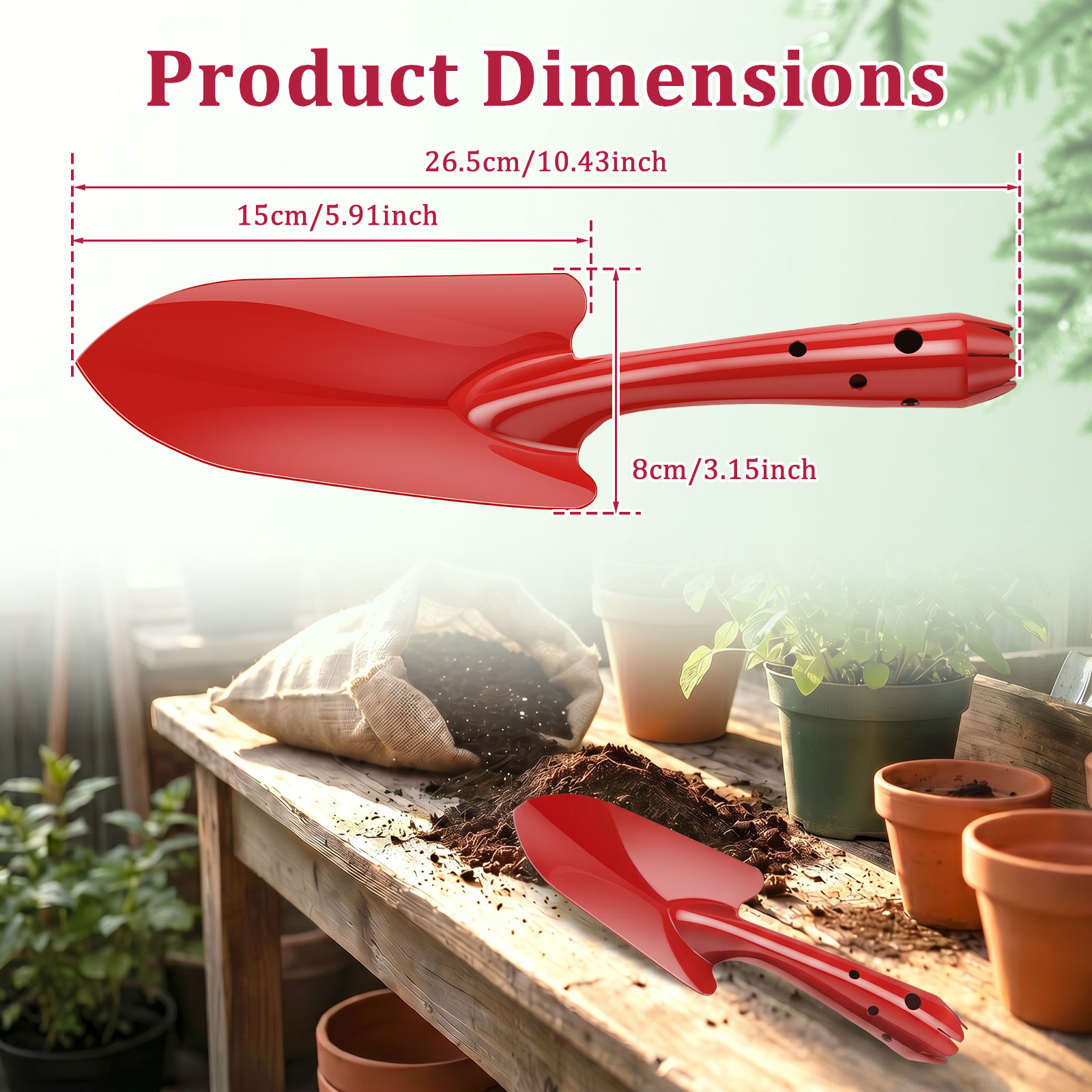 Garden Trowel Rust Resistant M - Gardening Tools Spade 评论和价格