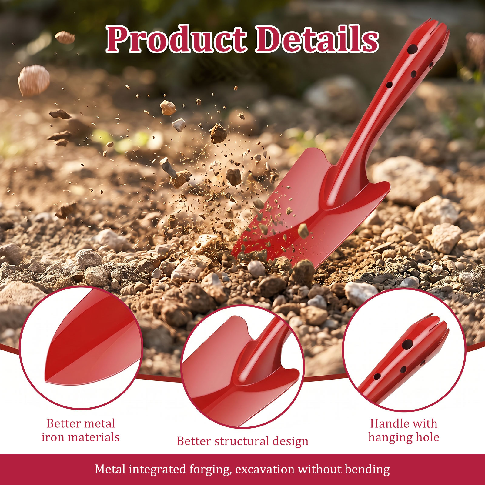 Garden Trowel Rust Resistant M - Gardening Tools Spade 评论和价格