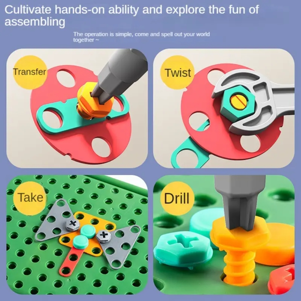 450Pcs Kids STEM Drill Set Cre - Gardening Tools For Toddlers 评论和价格