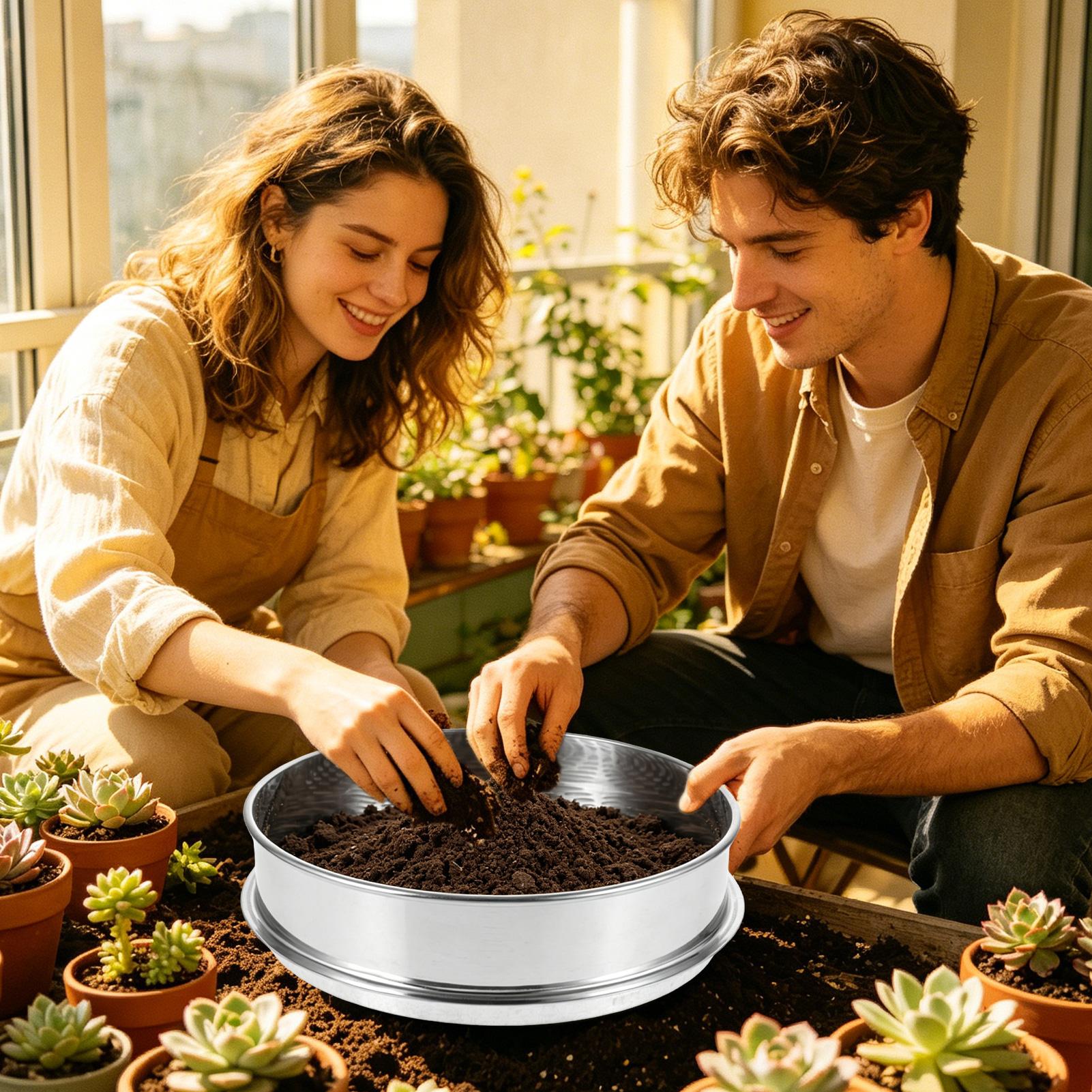 Dirt Sifter For Gardening Roun - Gardening Yard Tools 评论和价格