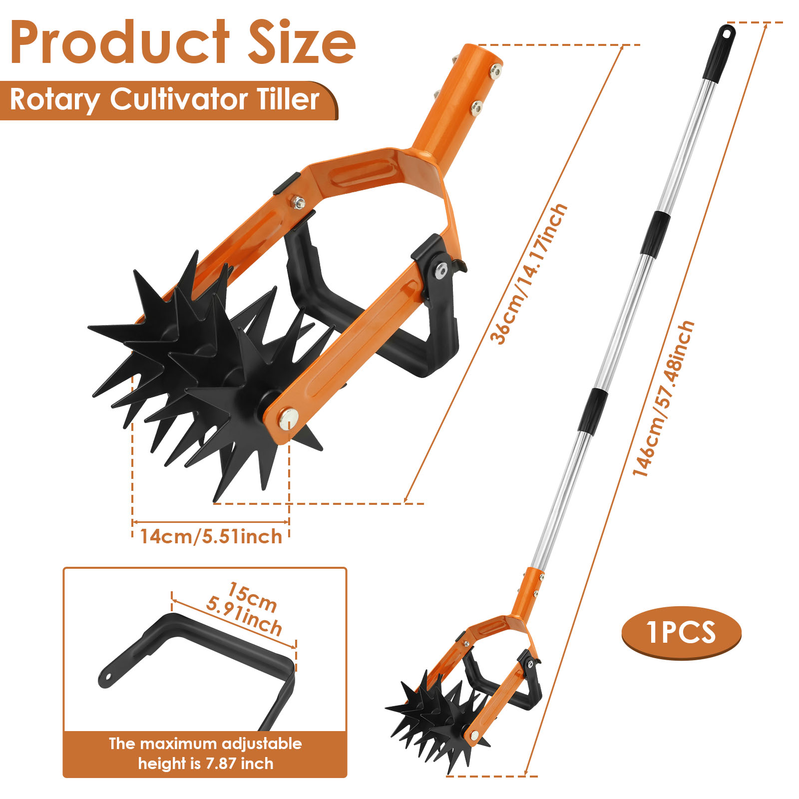 New 2-in-1Tiller Tool Stainles - Gardening Tools For Beginners 评论和价格