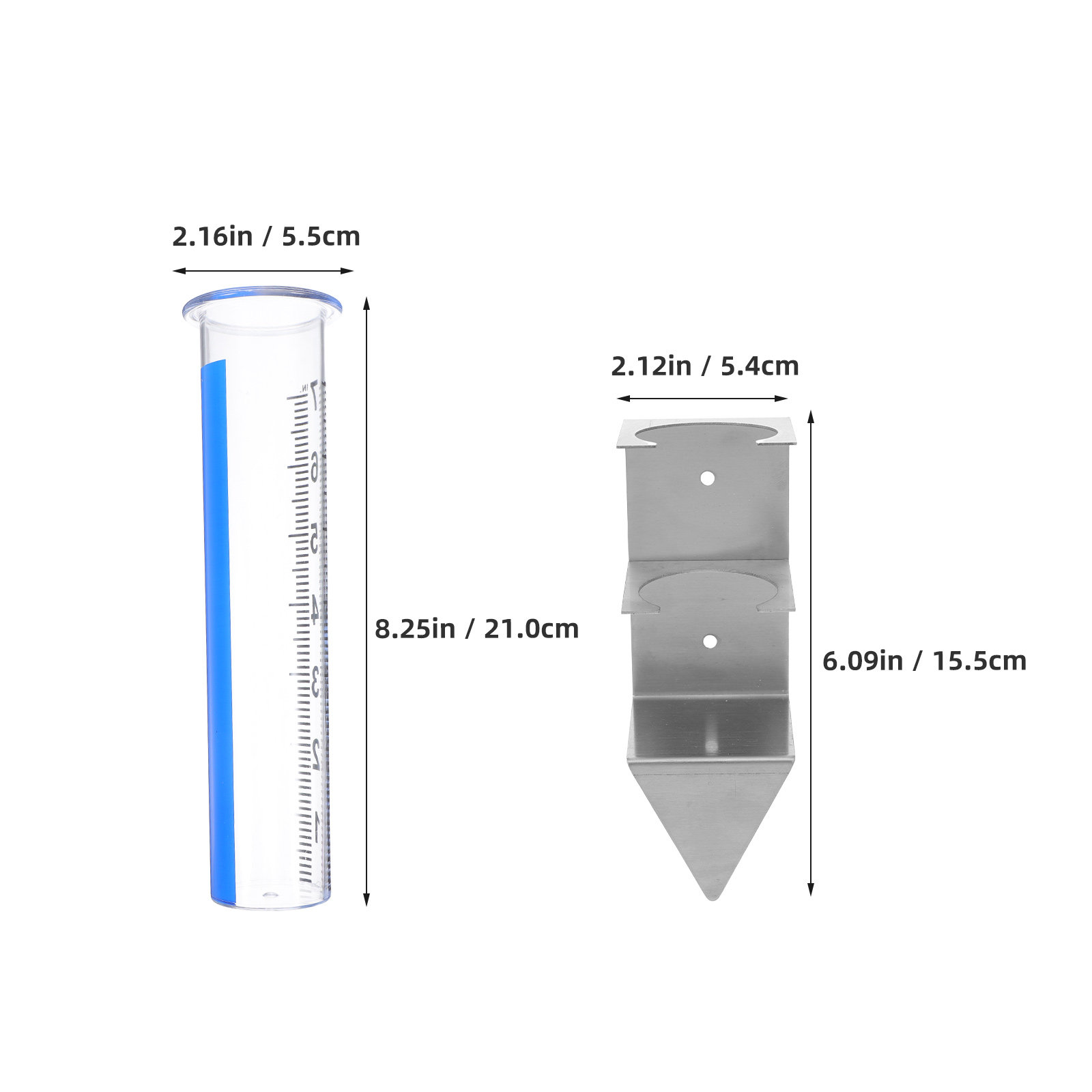 Rain Gauge Stainless Steel Rac - Gardening Yard Tools 评论和价格